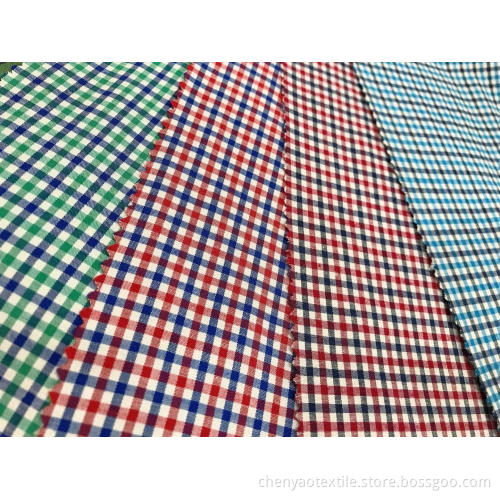 T/C Stretch Yarn-dyed Plaid Fabric